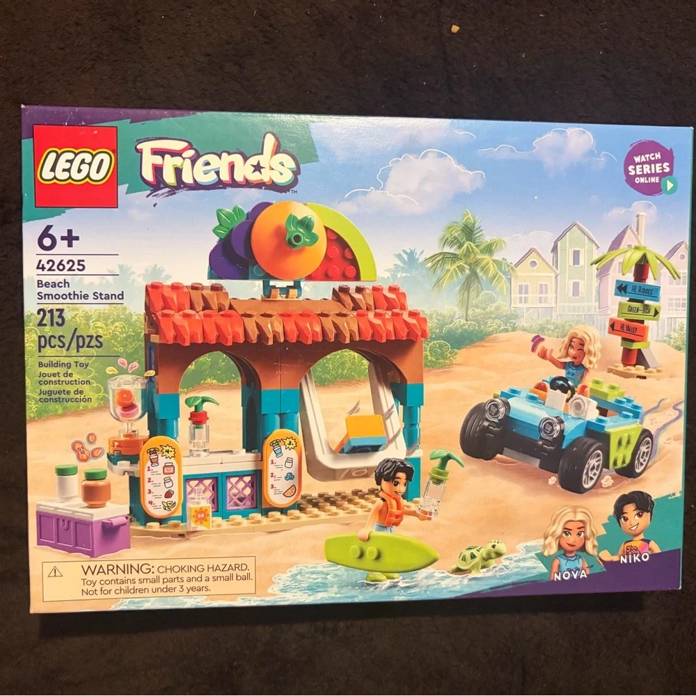 LEGO Friends Beach Smoothie Stand Set with Blue and Orange